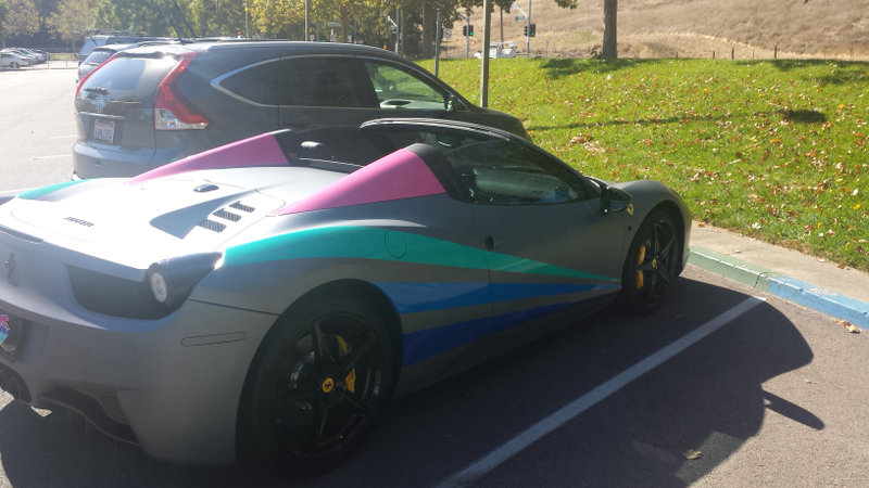 Illustration for article titled This Has To Be The Worst Ferrari 458 Italia Paint Job Ever